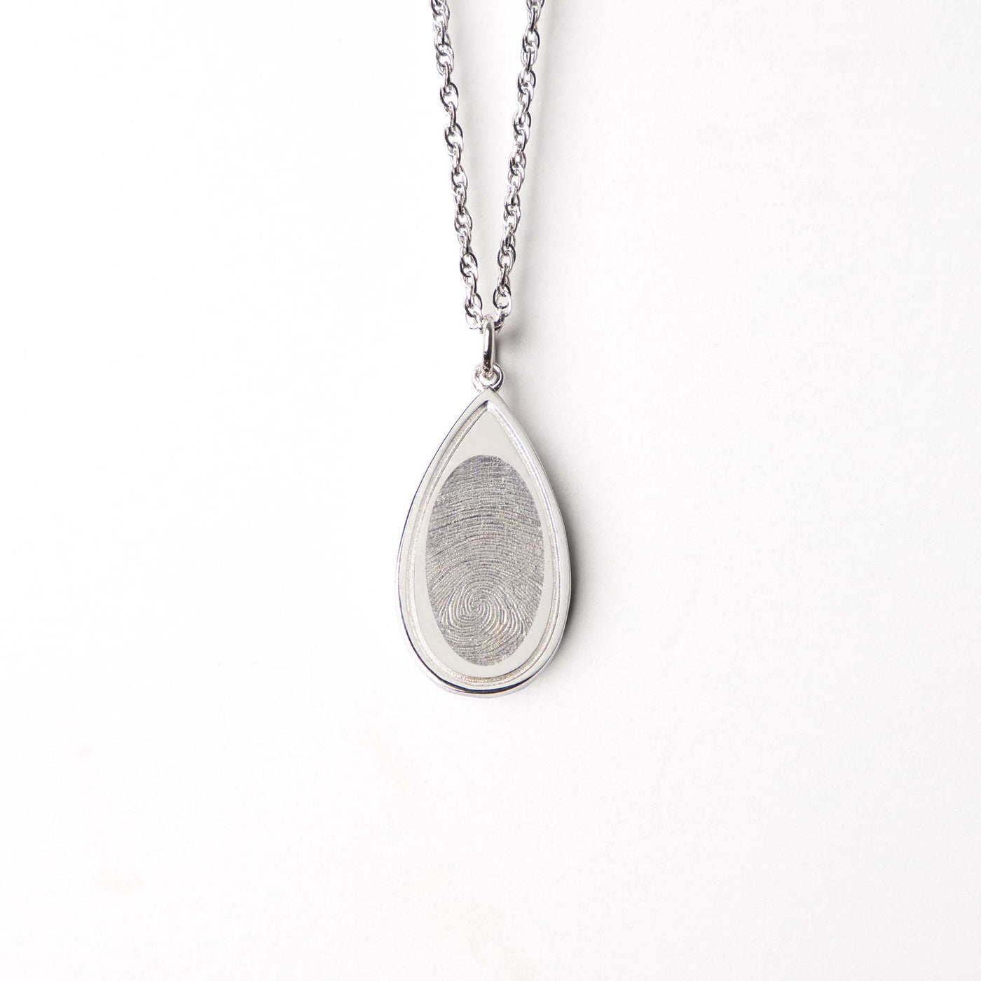 Teardrop Fingerprint Pendant - Perry
